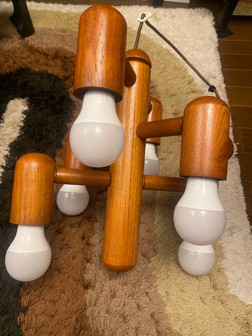 B*g様 Domus ドムス 6灯 シャンデリア 照明 ヴィンテージ ミッドセン