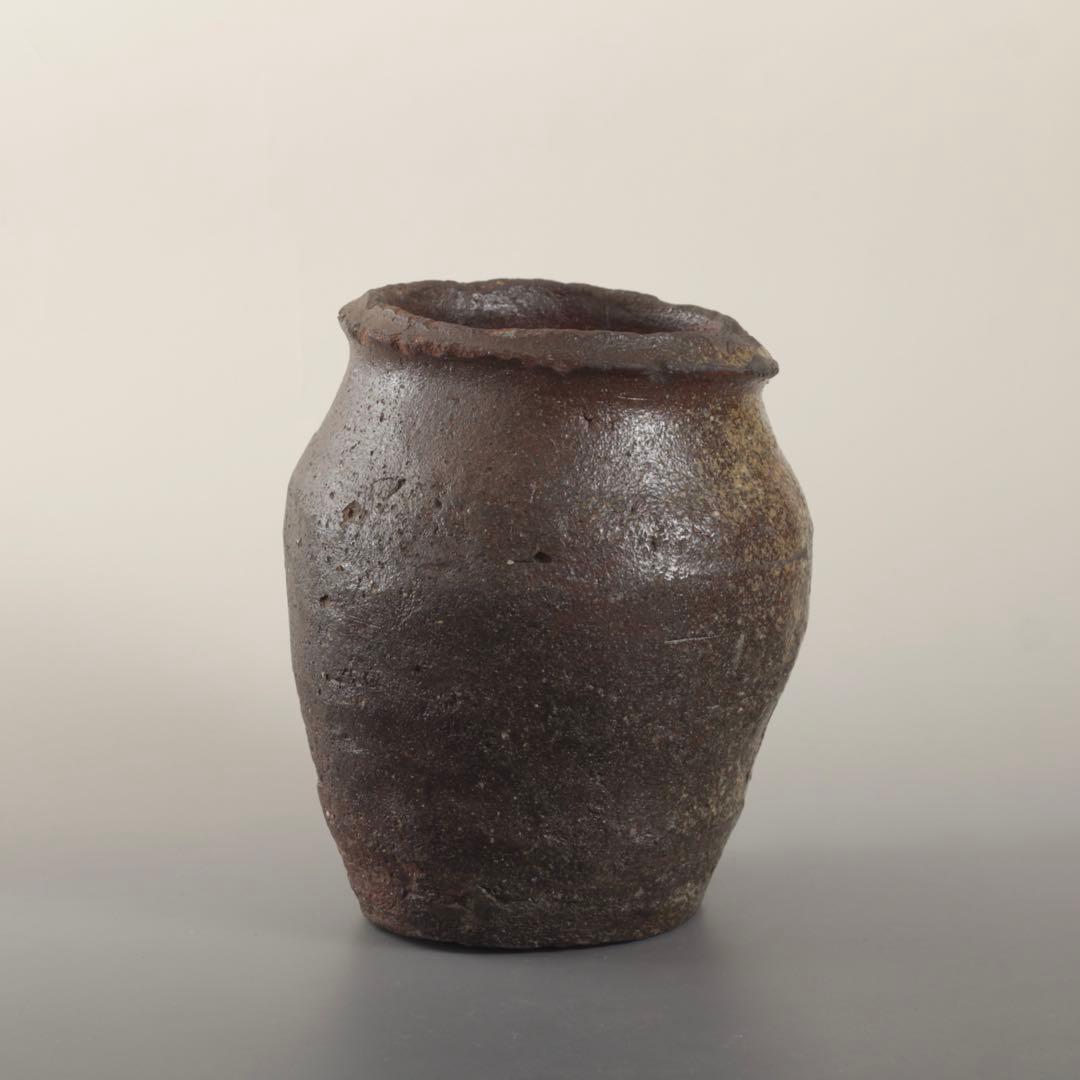 常滑焼 壺 下駄底 窯印 希少サイズ 室町〜桃山 常滑壺 古美術 古道具