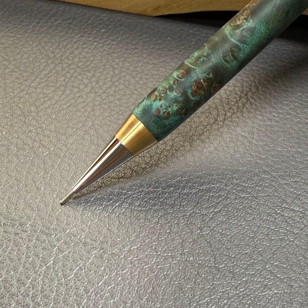 152楓瘤スタビ　木製シャーペン　強低重心　真鍮