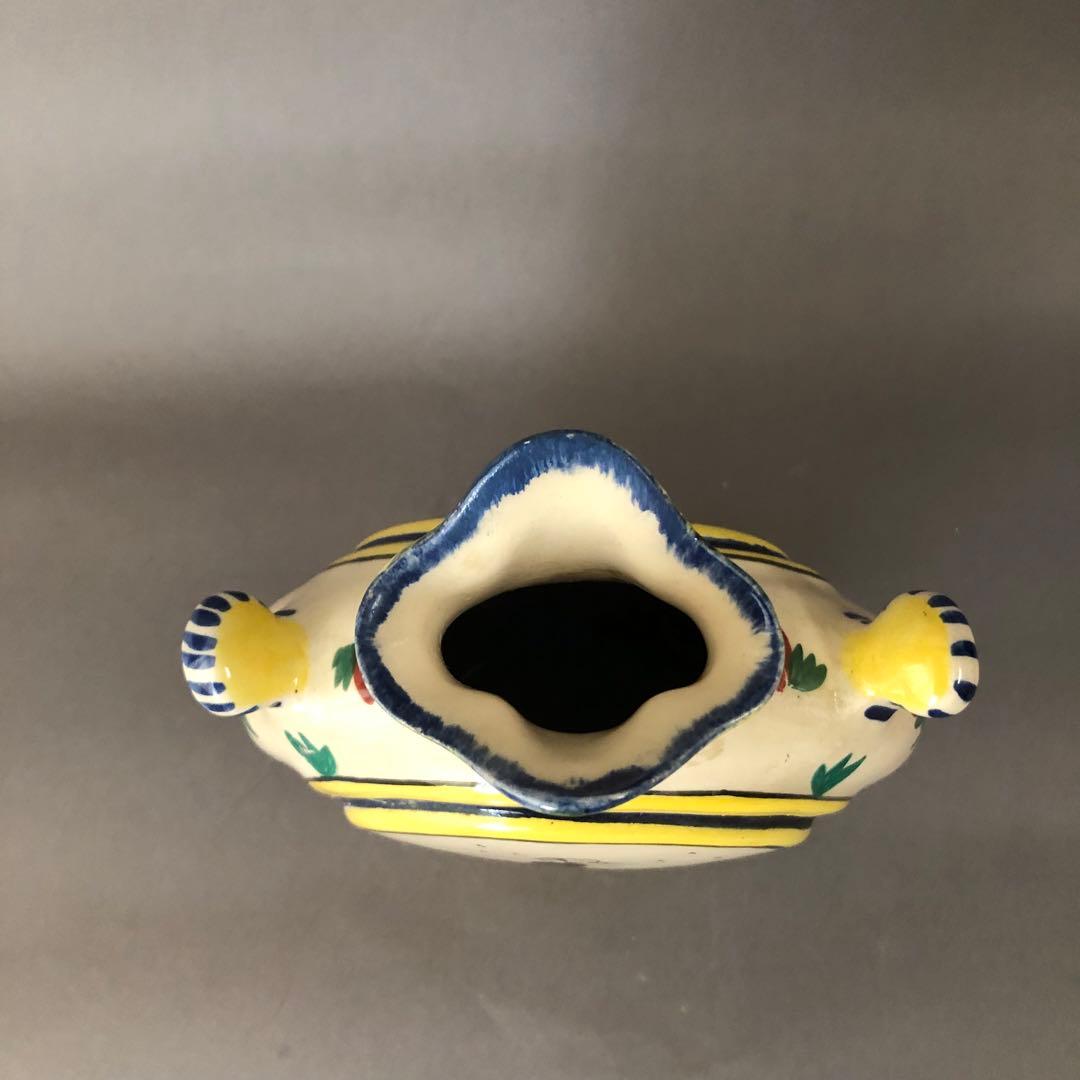 フランス陶器　アンティーク 花瓶