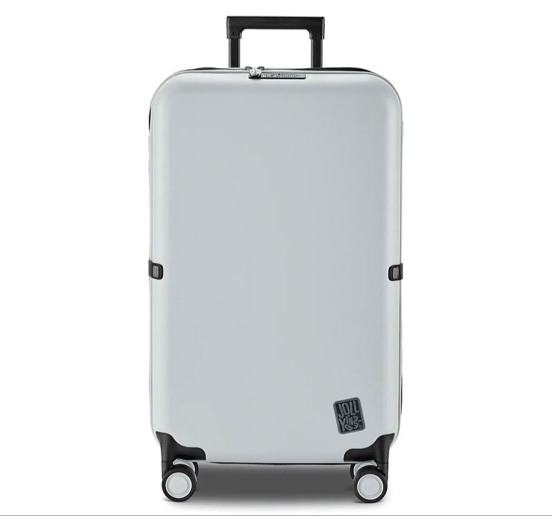 折り畳み式グレイ ハードシェル キャリーケース jollying Pebble