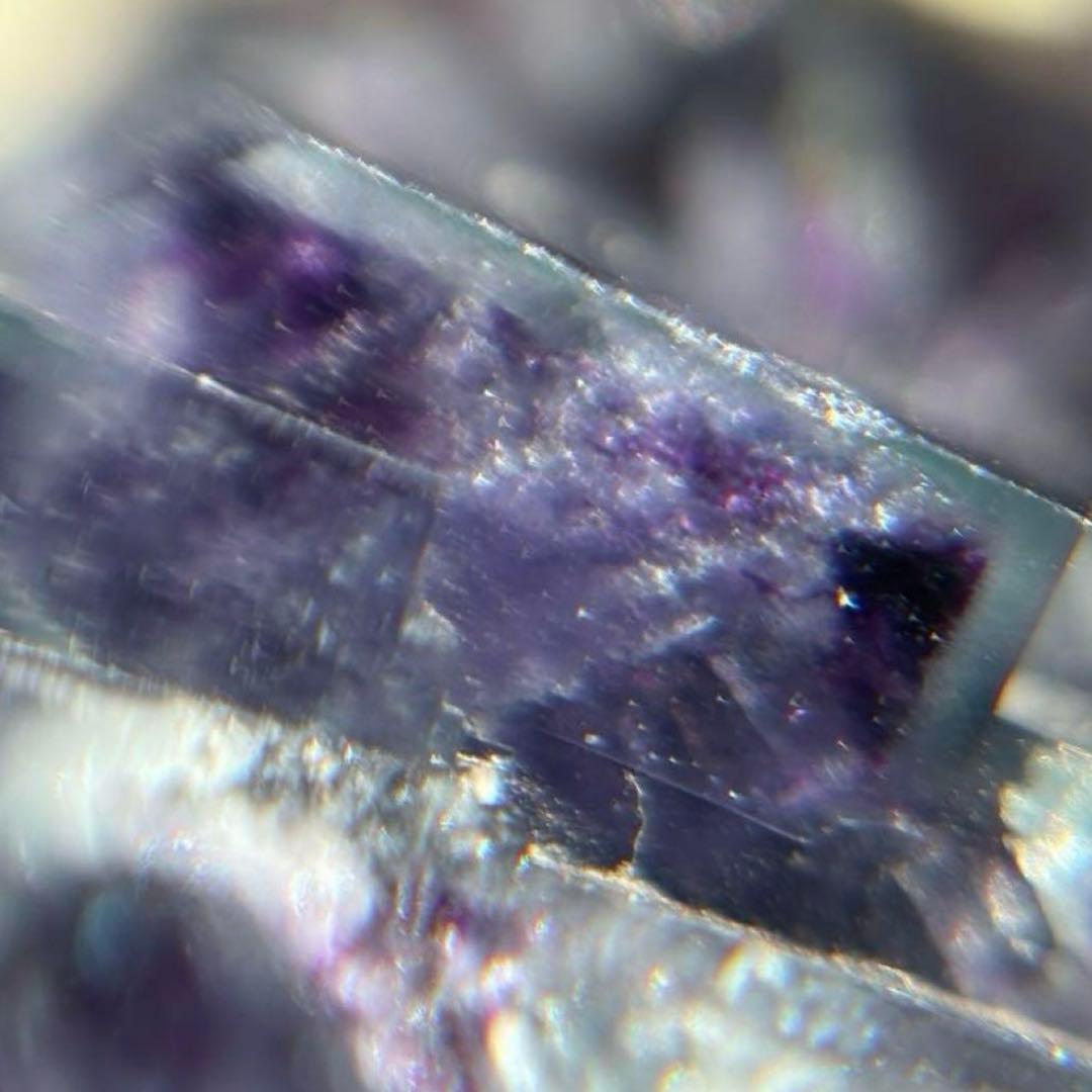 イリノイ産　ケイヴ・イン・ロック　バイカラー　フローライト　鉱物標本　原石