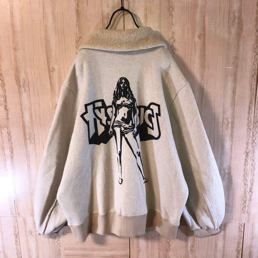 ヒステリックグラマー アンゴラ ふわふわ フリース ブルゾン バックガールズ入り