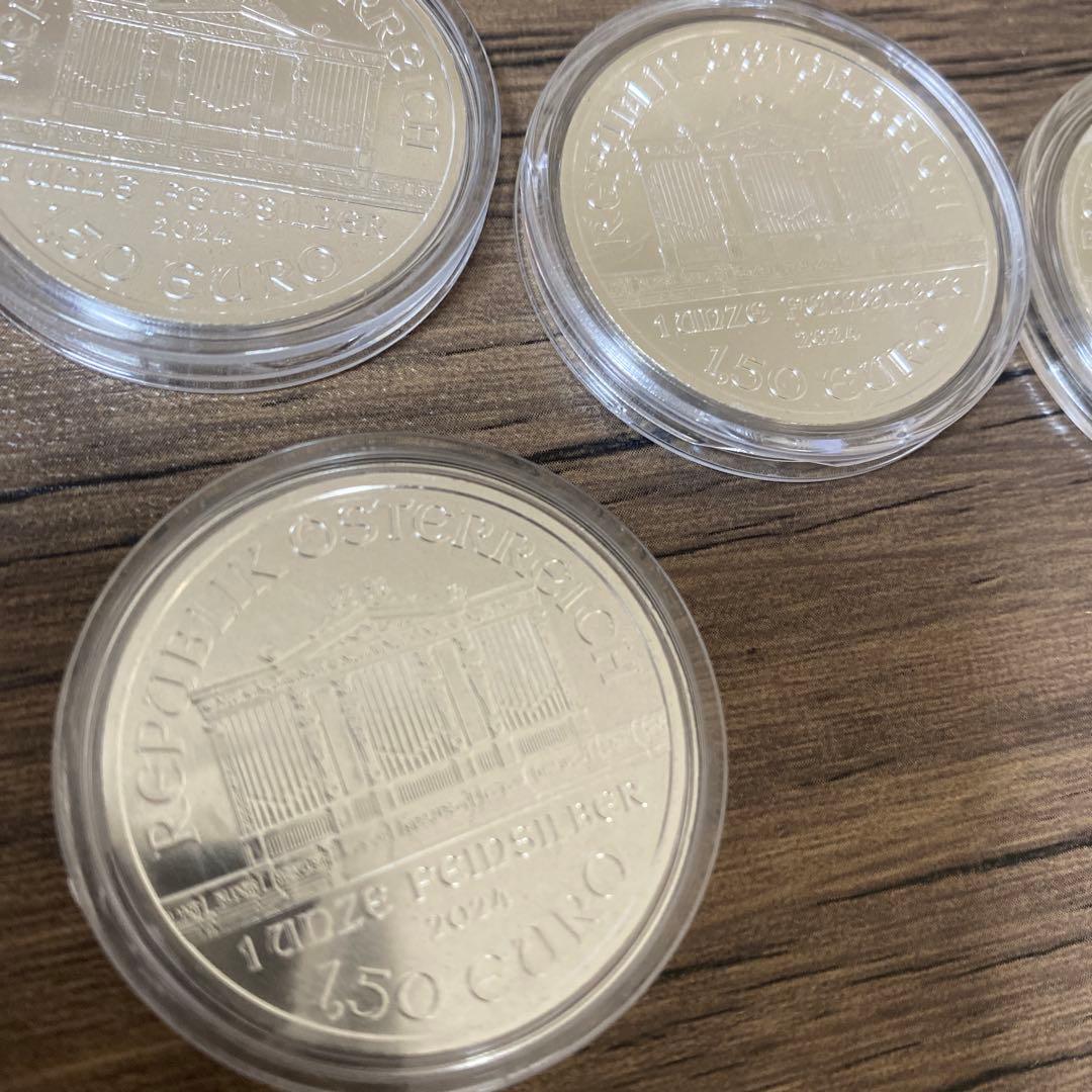 純銀　1オンス 5枚セット 2024 オーストリア　ウィーン・フィルハーモニー