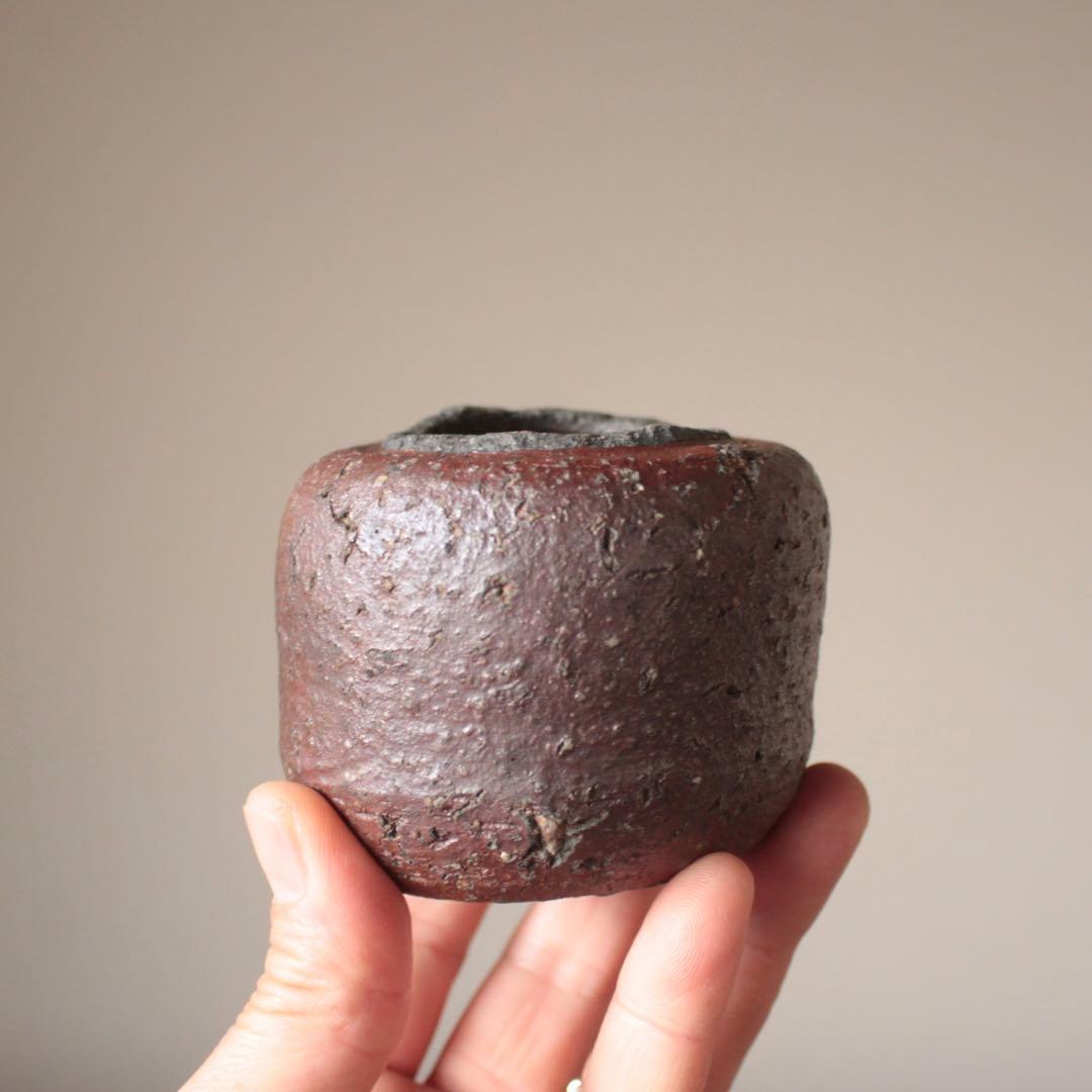 無骨な 古備前 おはぐろ壺 小壺 古美術 古道具 花器 アンティーク