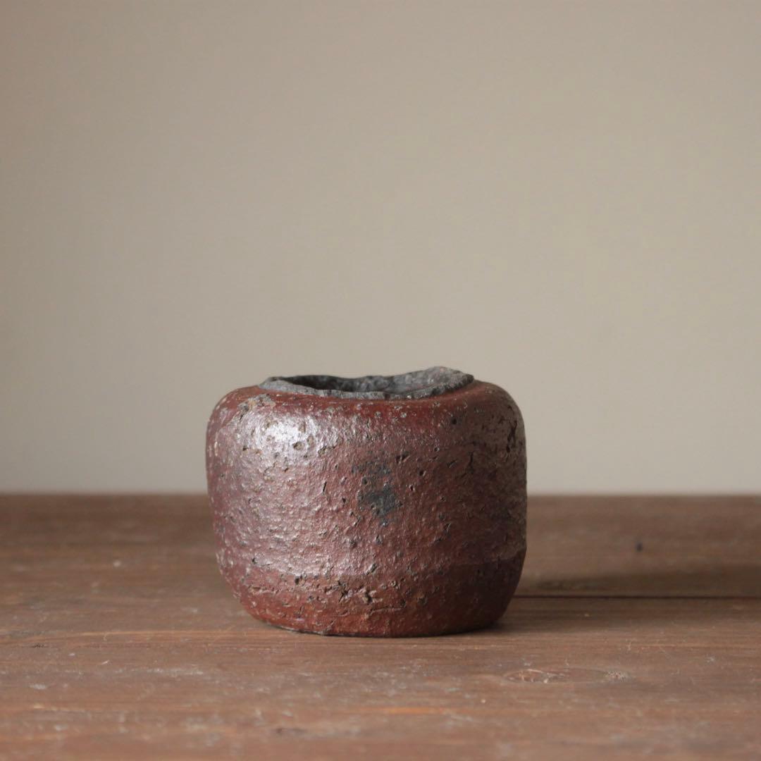 無骨な 古備前 おはぐろ壺 小壺 古美術 古道具 花器 アンティーク