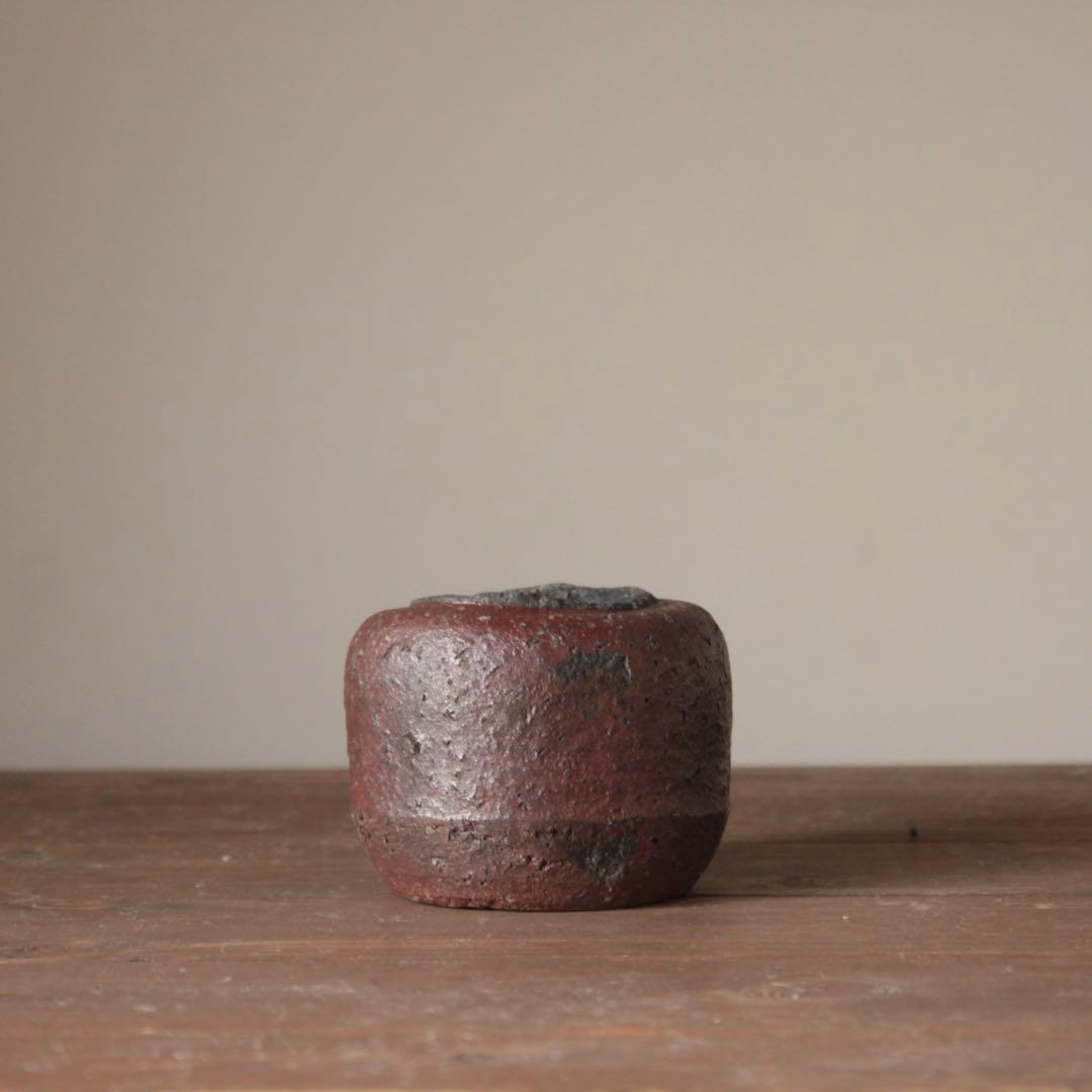 無骨な 古備前 おはぐろ壺 小壺 古美術 古道具 花器 アンティーク