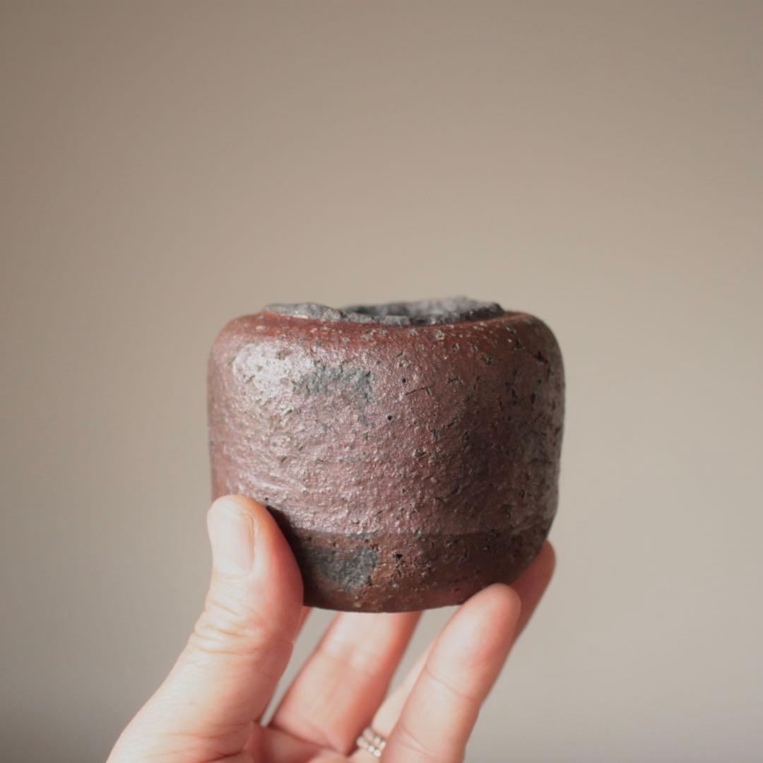 無骨な 古備前 おはぐろ壺 小壺 古美術 古道具 花器 アンティーク