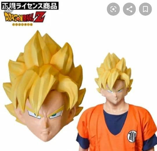 DRAGON BALL Z 孫悟空 スーパーサイヤ人 大人 男性用