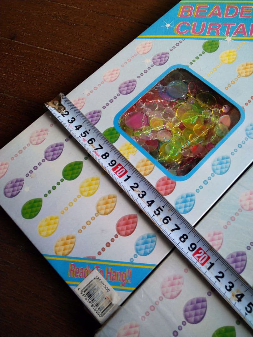 カラフル　 ビーズカーテン　レトロ　ビーズのれん　平成レトロ　希少　2セット