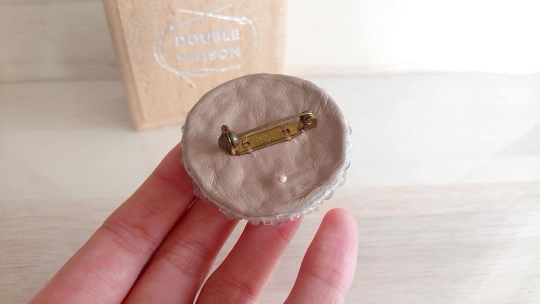 DOUBLE MAISON ビーズブローチ(帯留め)