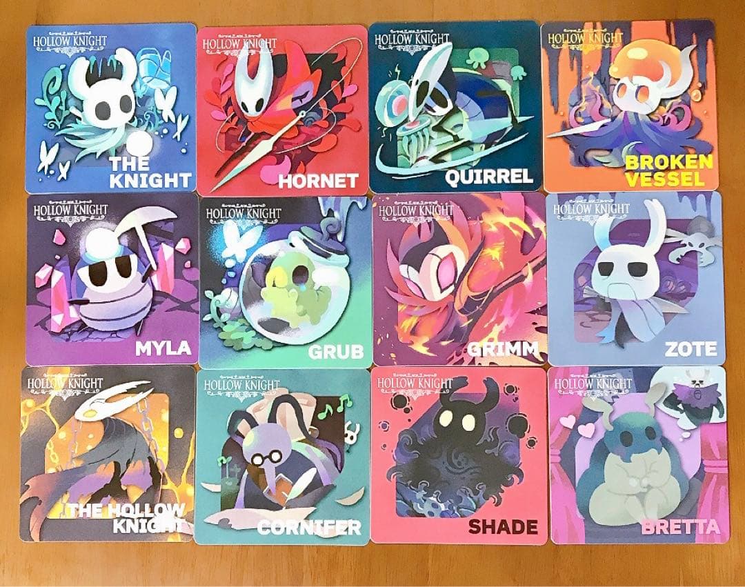 ゲーマー焼き GiGO渋谷 Hollow Knight コースター 12枚セット