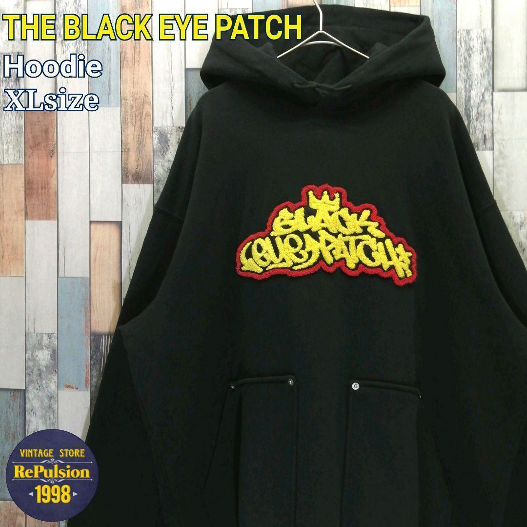THE BLACK EYE PATCH　ブラックアイパッチ　パーカー　刺繍ロゴ