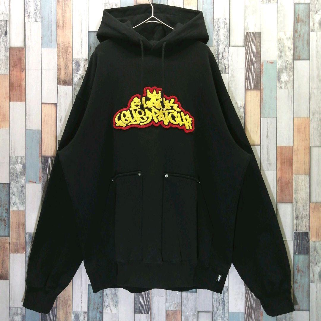 THE BLACK EYE PATCH　ブラックアイパッチ　パーカー　刺繍ロゴ