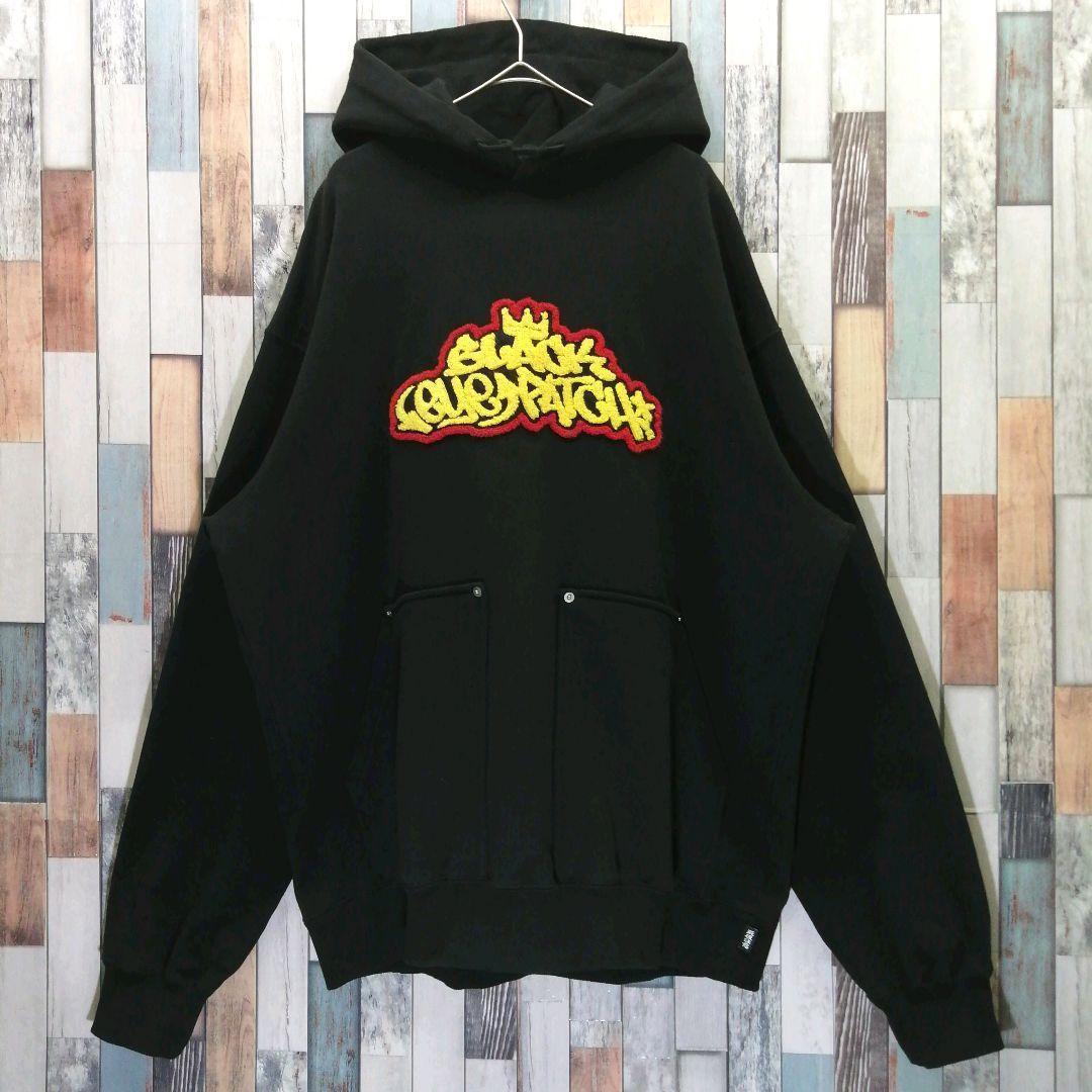 THE BLACK EYE PATCH　ブラックアイパッチ　パーカー　刺繍ロゴ