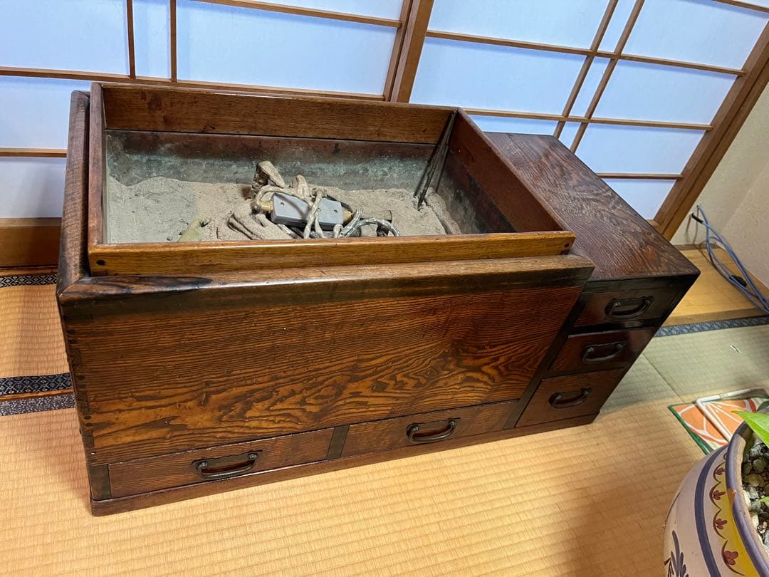 長火鉢 木製 アンティーク