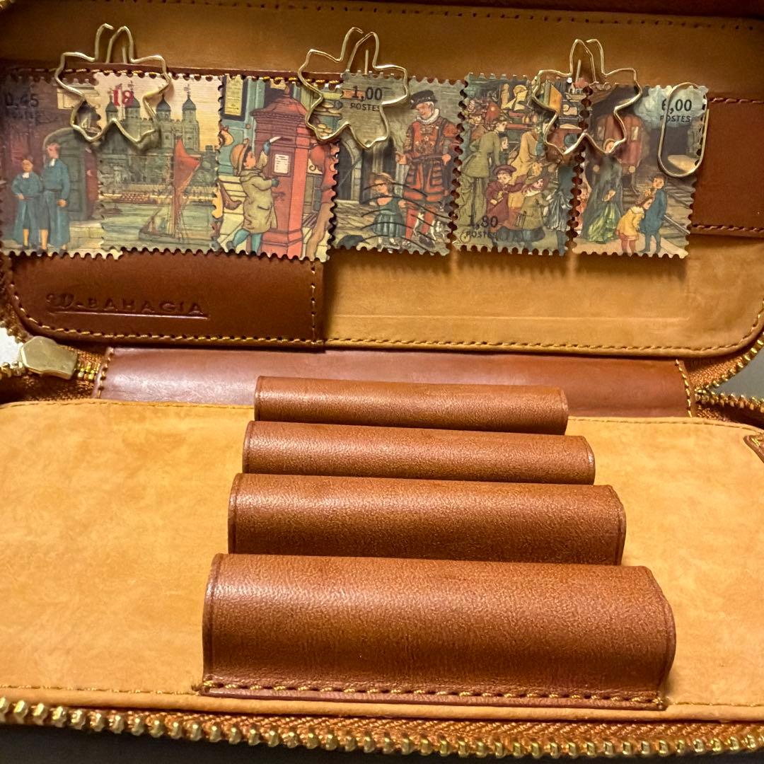 バハギア筆箱&クリップとおしゃれな切手付き