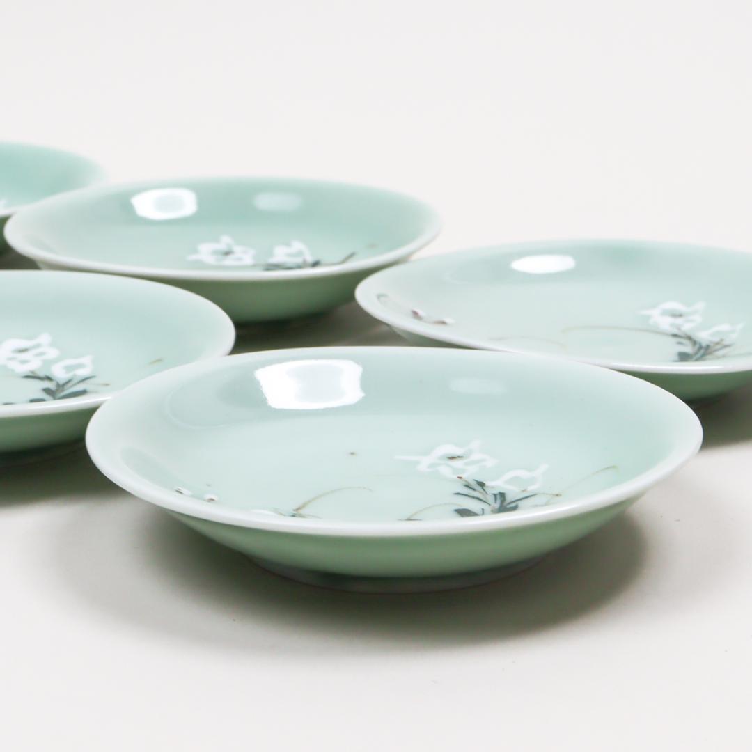 水魚園製 青磁 小皿揃い 6枚