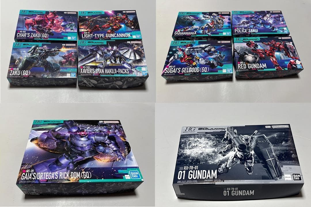 【ジークアクス9点】ザク ドム 軽キャノン ガンダム ギャン 軍警 ゲルググ