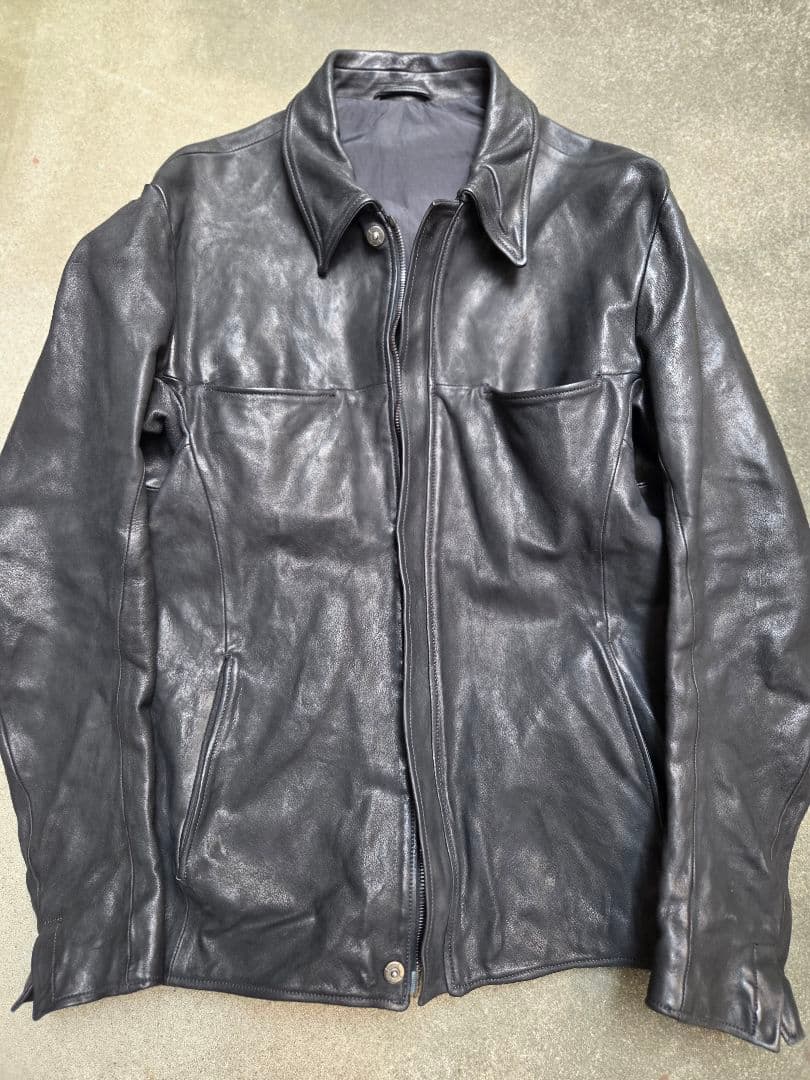 incarnation ホースレザーシャツカラーブルゾン