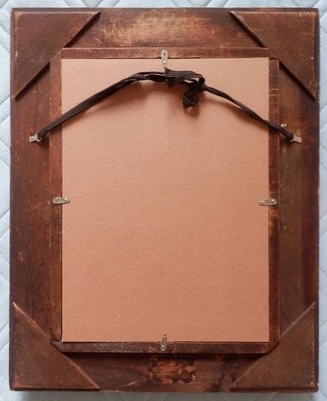 伊藤和生　「西洋人形」　1978年制作　水彩画　　F４号　額装 真作保証