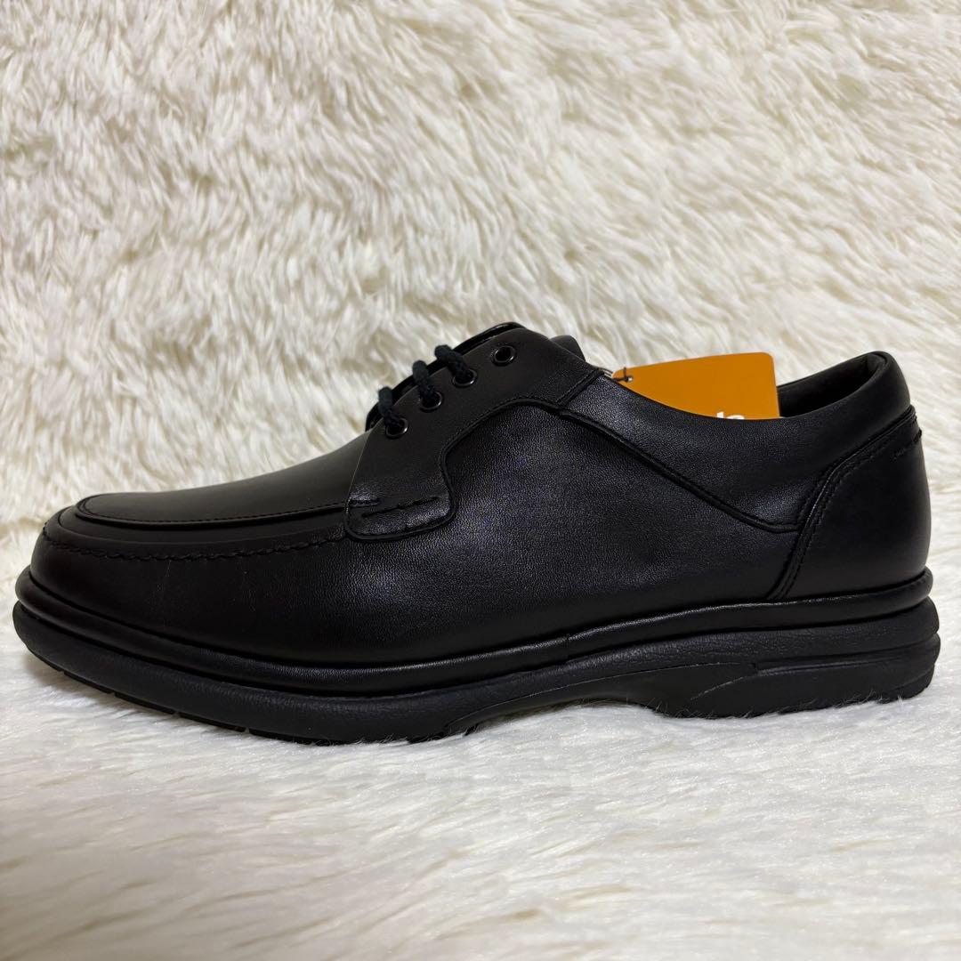 【タグ付】 アシックス Pedala レザースニーカー ブラック 24.5 4E