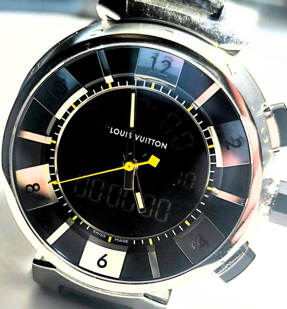 LOUIS VUITTON タンブールQ118Fインブラックエクリプス腕時計