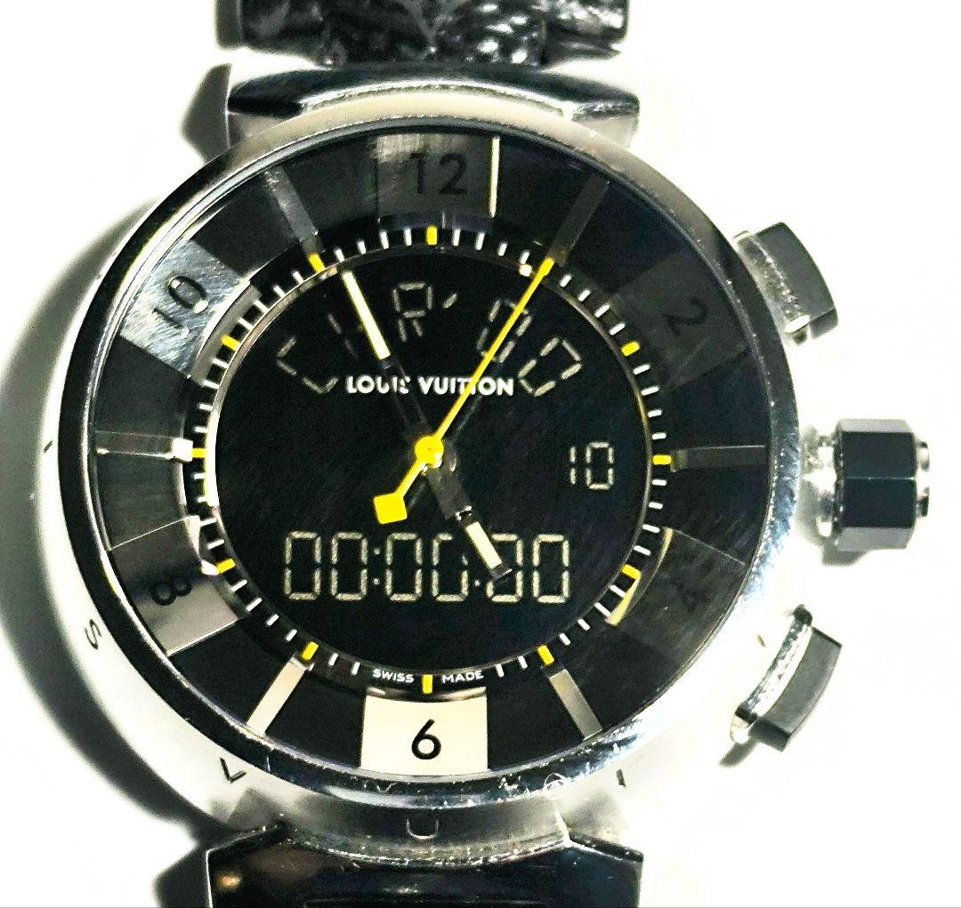 LOUIS VUITTON タンブールQ118Fインブラックエクリプス腕時計