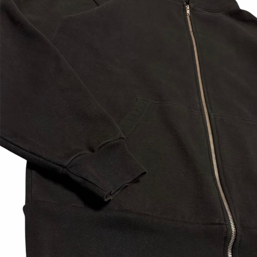 Los Angeles apparel 黒 フルジップ パーカー　肉厚　USA製