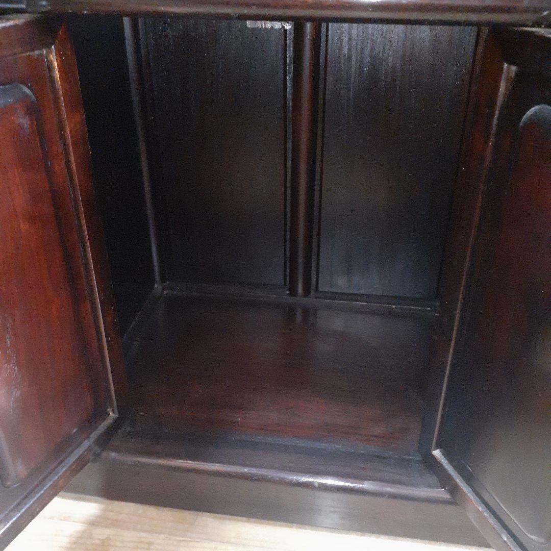 最終価格【長期保管品】茶棚 茶箪笥 昭和レトロ 古家具 飾棚 松竹模様 古民家