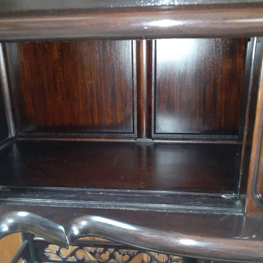 最終価格【長期保管品】茶棚 茶箪笥 昭和レトロ 古家具 飾棚 松竹模様 古民家