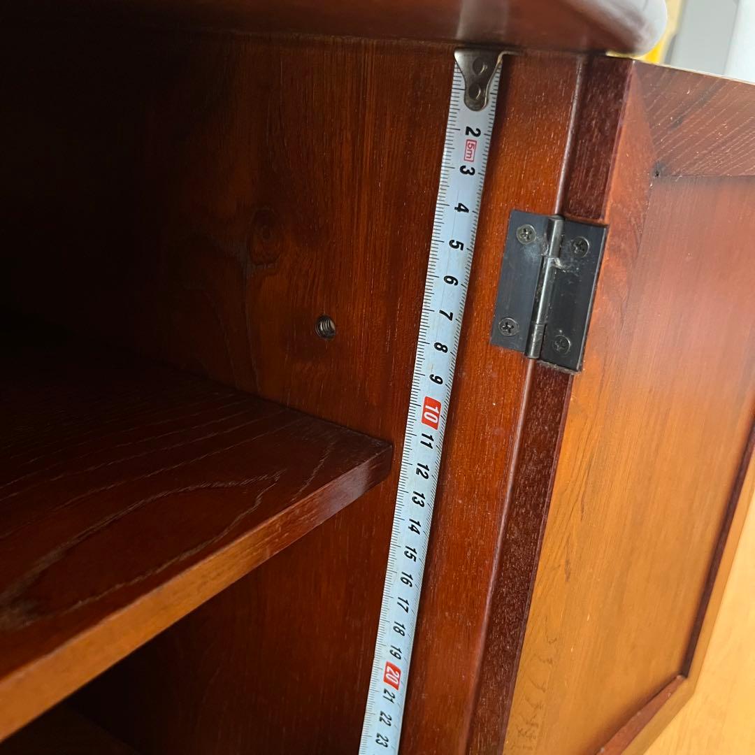 【karimoku】文机 ライティングデスク レトロ 書斎机 収納付き 木製