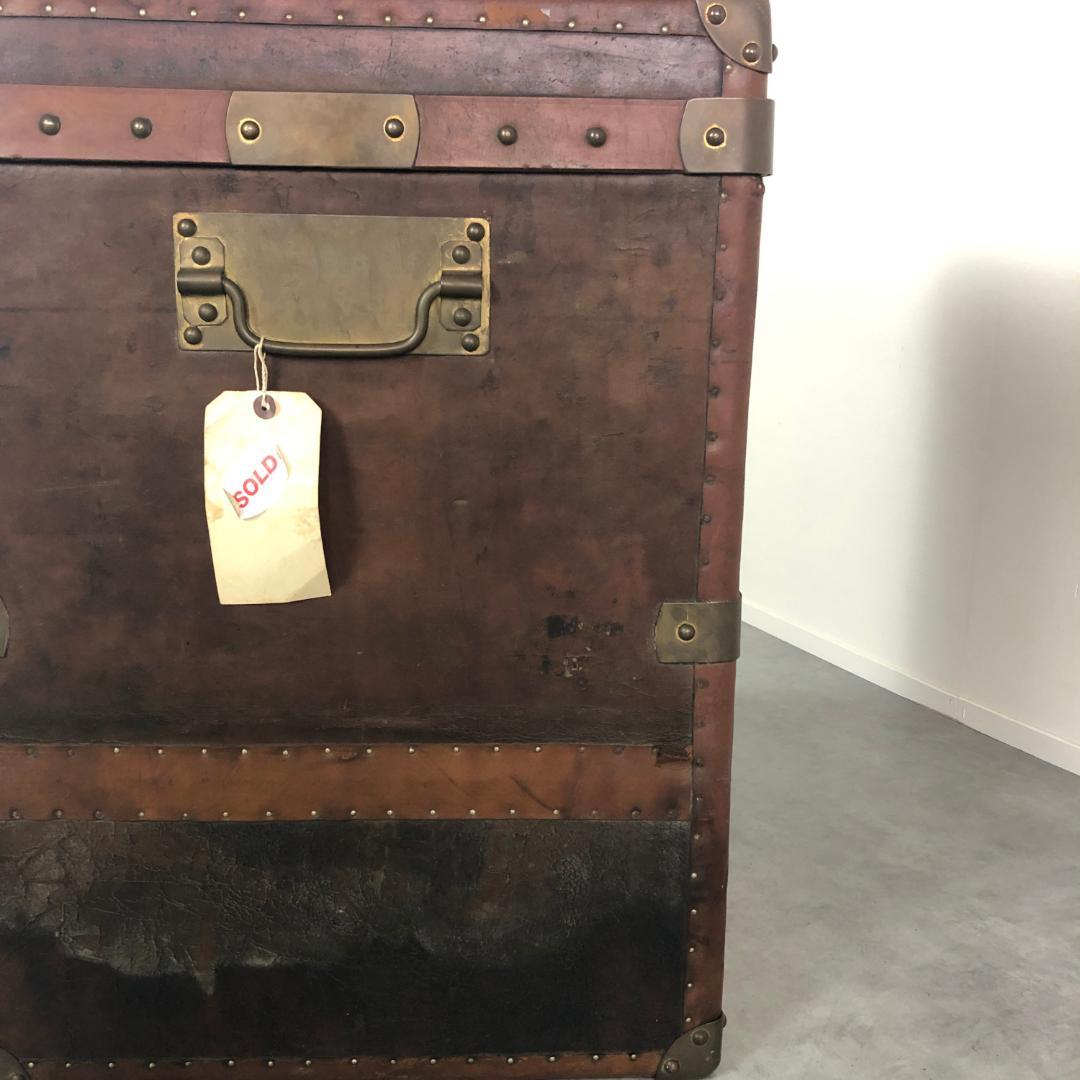 アンティーク レザー トランク