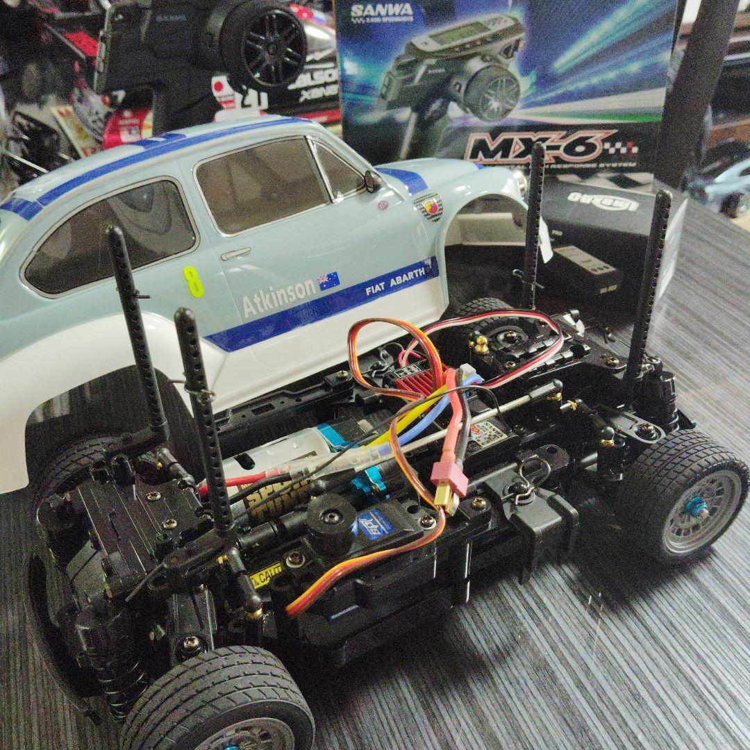 タミヤ 1/10 フィアットアバルト オプション 多数サンワMX 6プロポ付格安