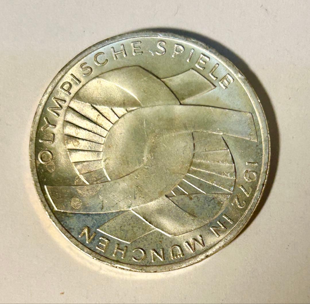 ドイツ10マルク銀貨　5種5枚セット　1972 年ミュンヘンオリンピック