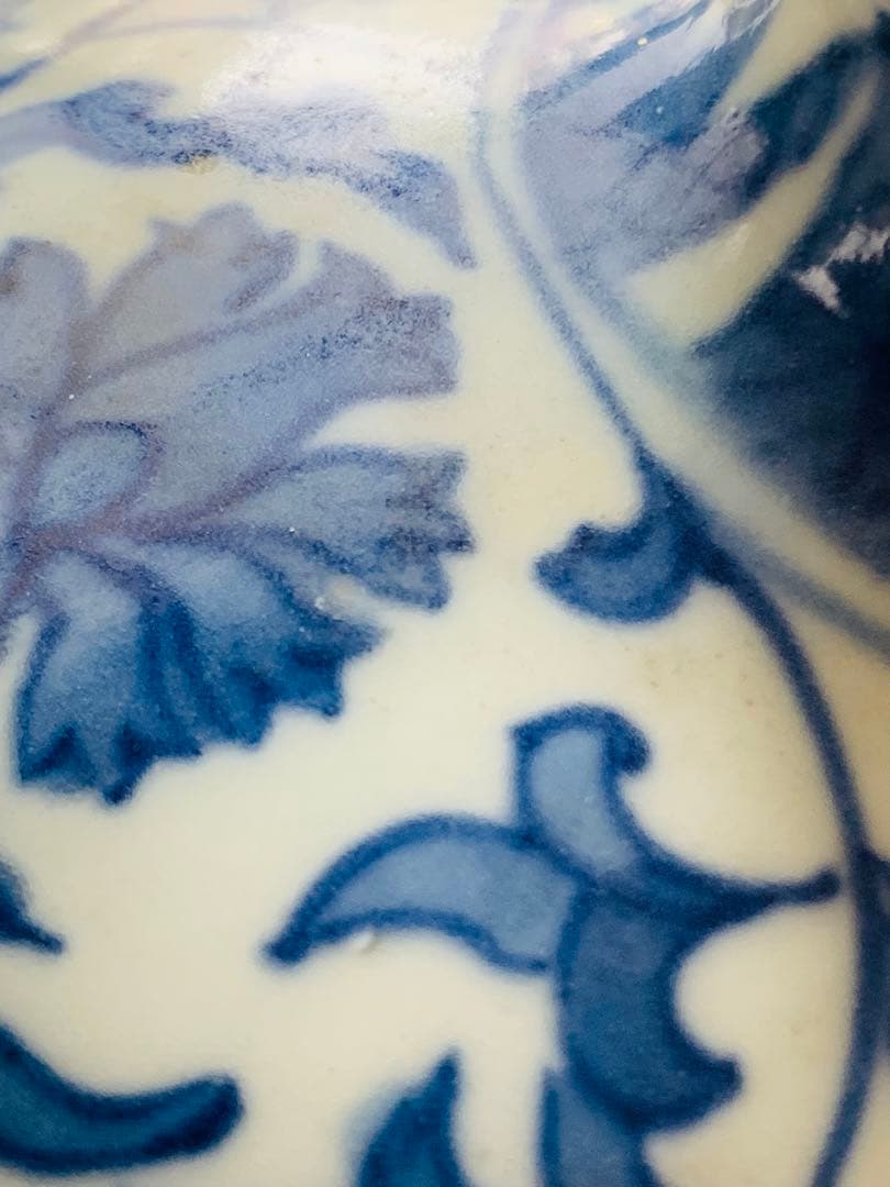 中国明時代染付花瓶(箱付き)