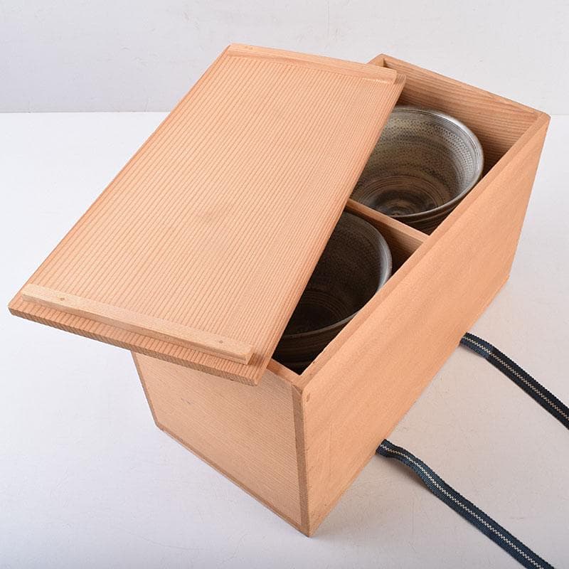 リンゴスパンキー 　京焼　玉欽作　三島手　数茶碗　十客　共箱　8535D