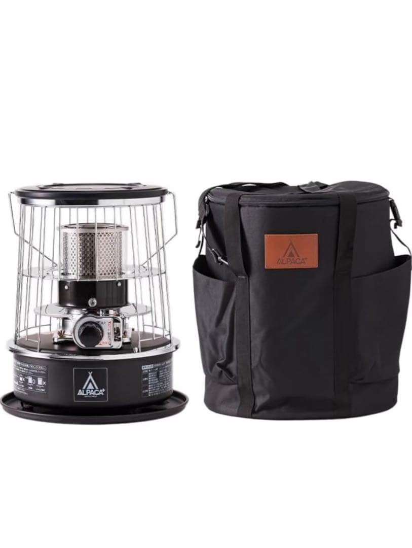 アルパカプラス　石油ストーブ TS-77NC black専用バッグ付き