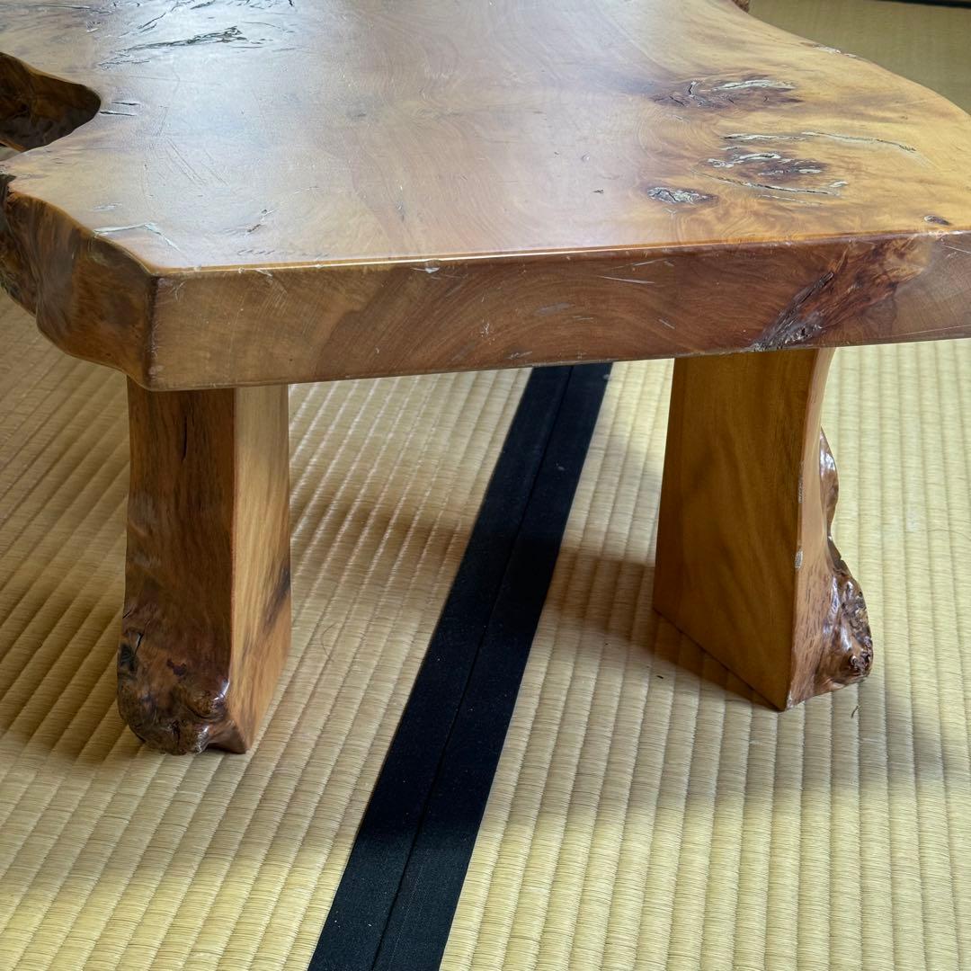 定価56万　極上★天然木　無垢　リビング　ロー　テーブル　　良質木目