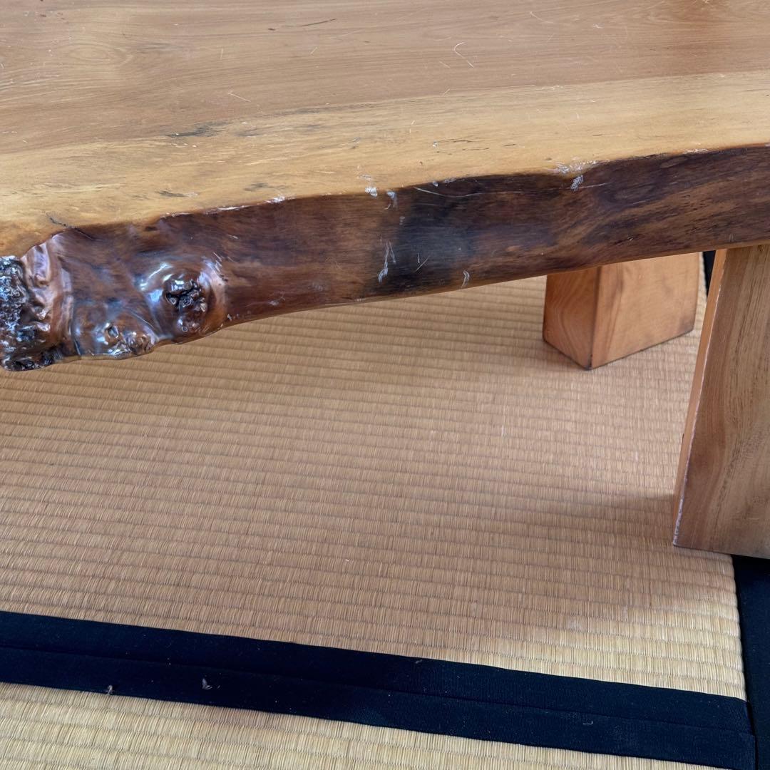 定価56万　極上★天然木　無垢　リビング　ロー　テーブル　　良質木目