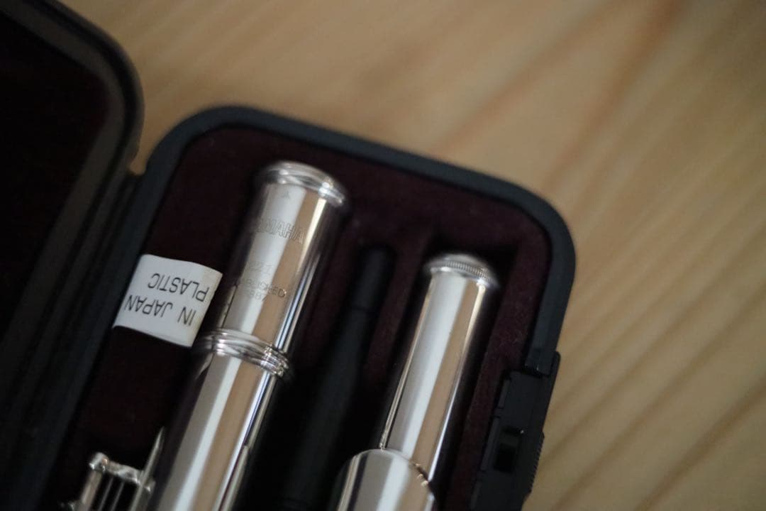 YAMAHA221フルート本体 ケース、説明書、ガーゼクロス付き