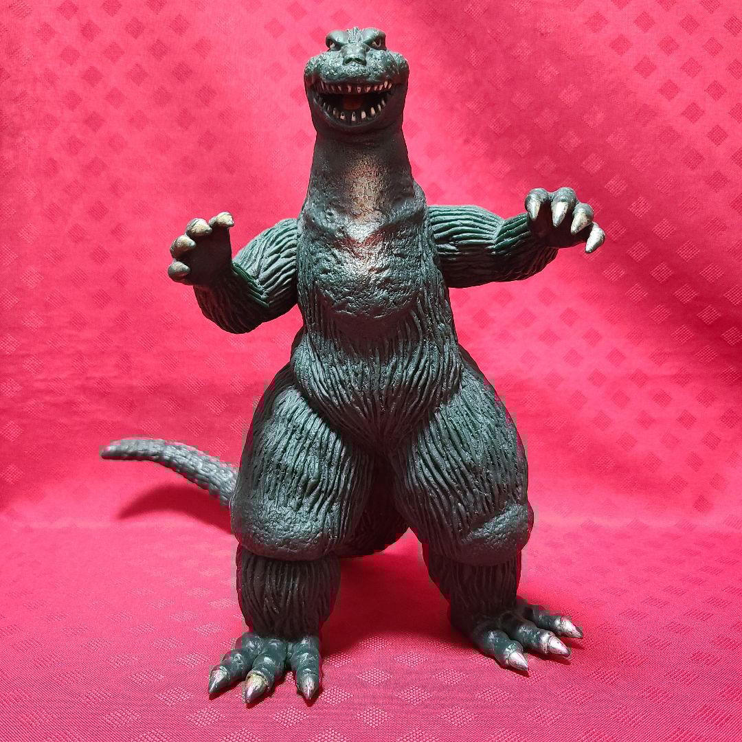 【ジャンク】 バンダイ ゴジラ1962 キンゴジ ソフビ 1983年製 日本製