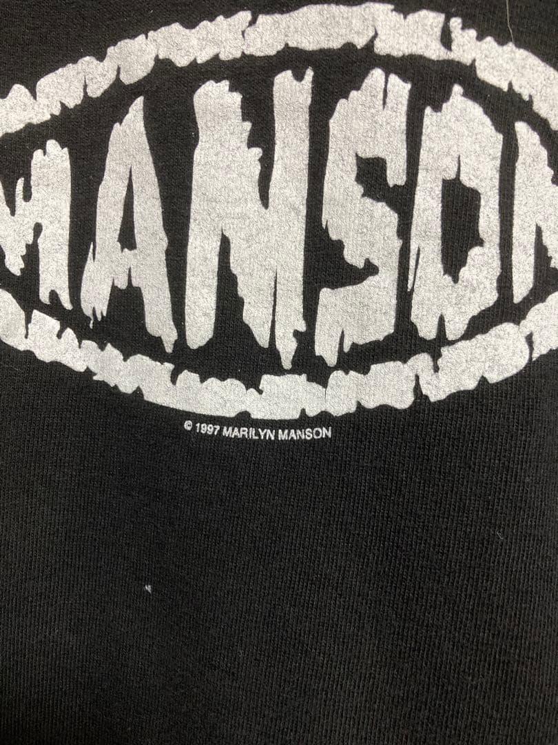 1997 Marilyn Manson Fish Logo Tシャツ XL