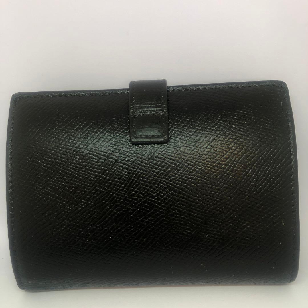 【最安値】CELINE セリーヌ　二つ折り財布　レザー ストラップ　付属品あり