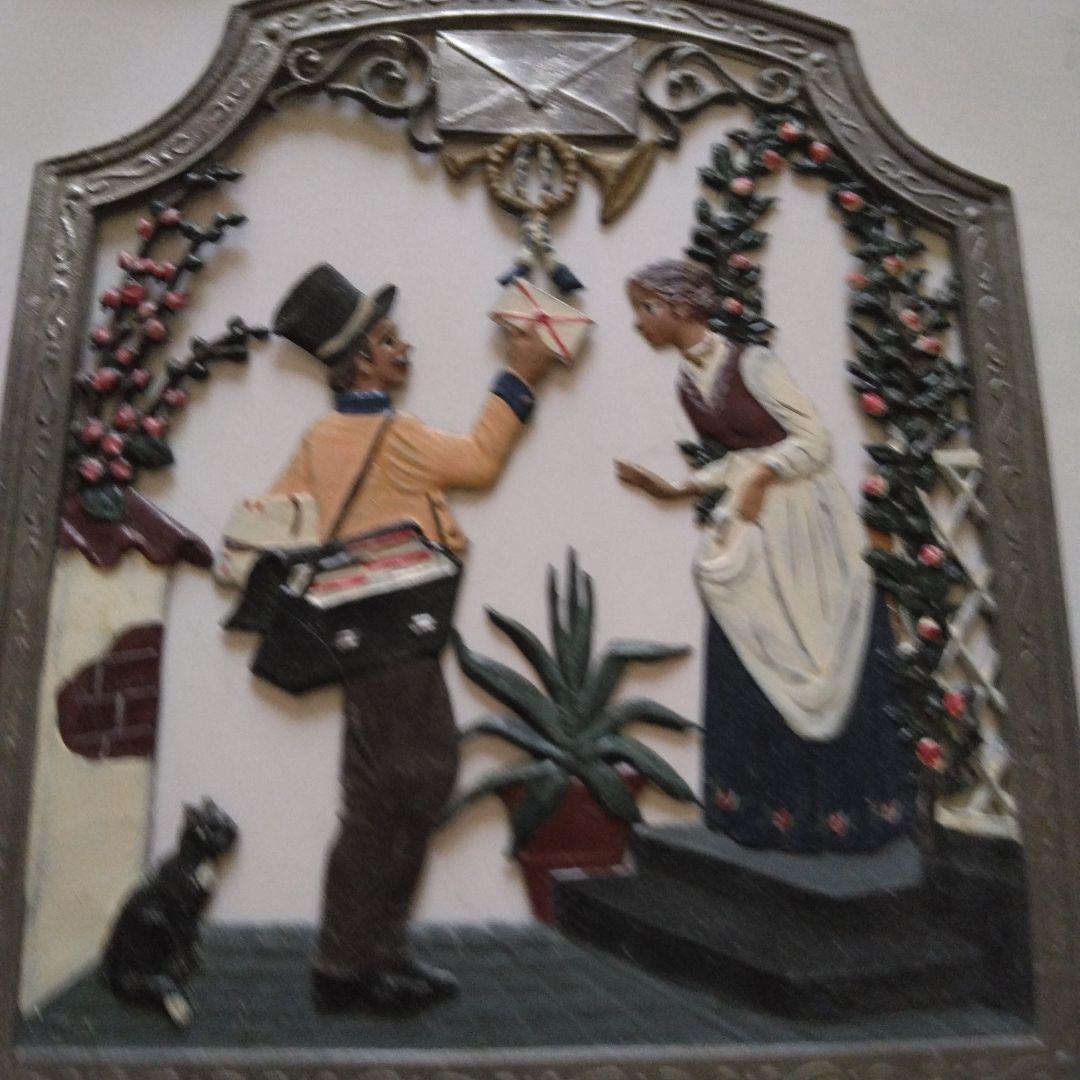 値下げ　美品ヨーロッパで購入　家庭的なシーンのアートパネルセット