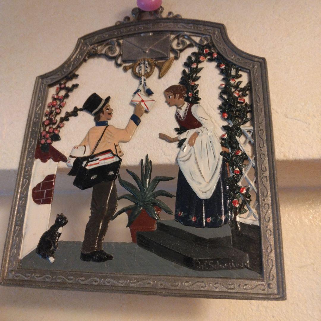 値下げ　美品ヨーロッパで購入　家庭的なシーンのアートパネルセット