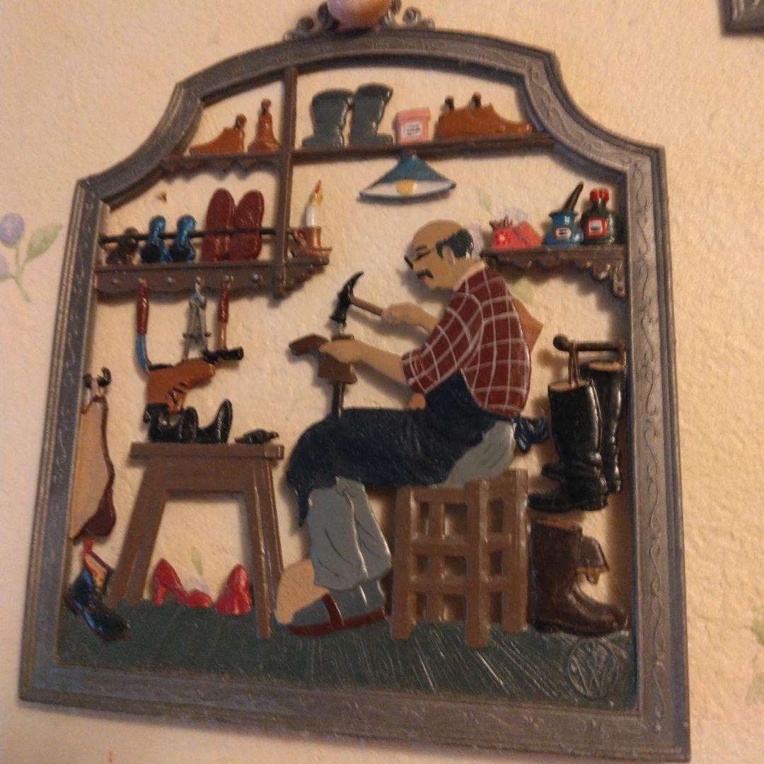 値下げ　美品ヨーロッパで購入　家庭的なシーンのアートパネルセット