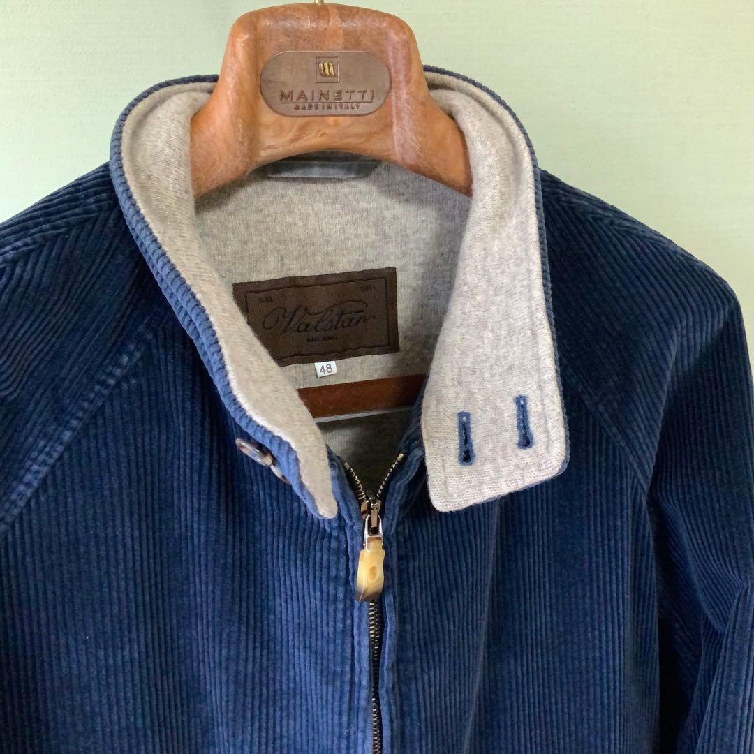 Valstar ヴァルスター ブルゾン 48 コットンカシミヤ 伊製 ネイビー