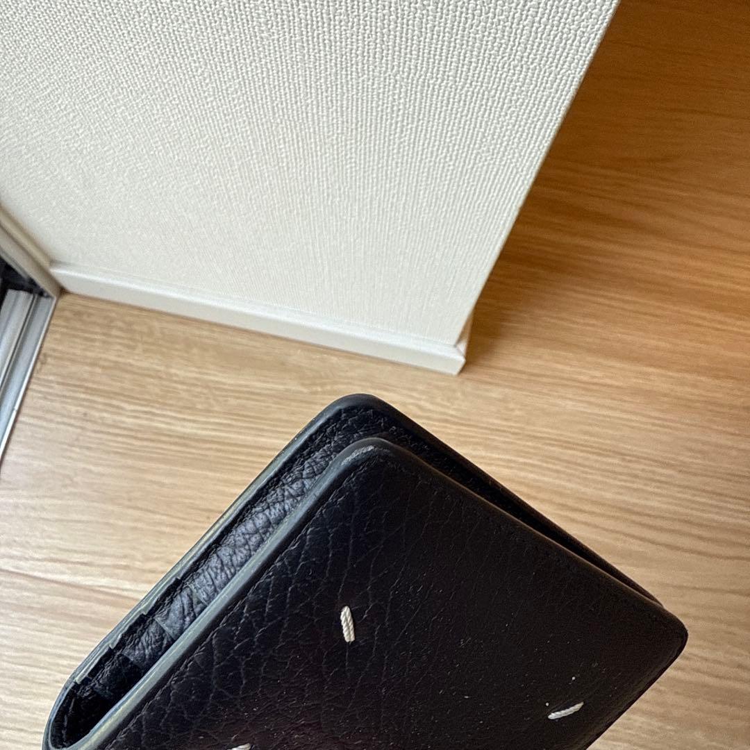 マルジェラ　二つ折財布　ブラック