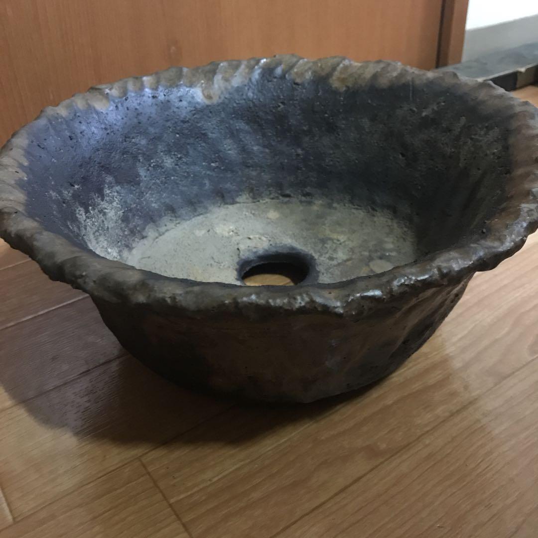 盆栽鉢　超時代のり手作り盆栽鉢31cm.12cm2.6kg寄せ植え植木鉢